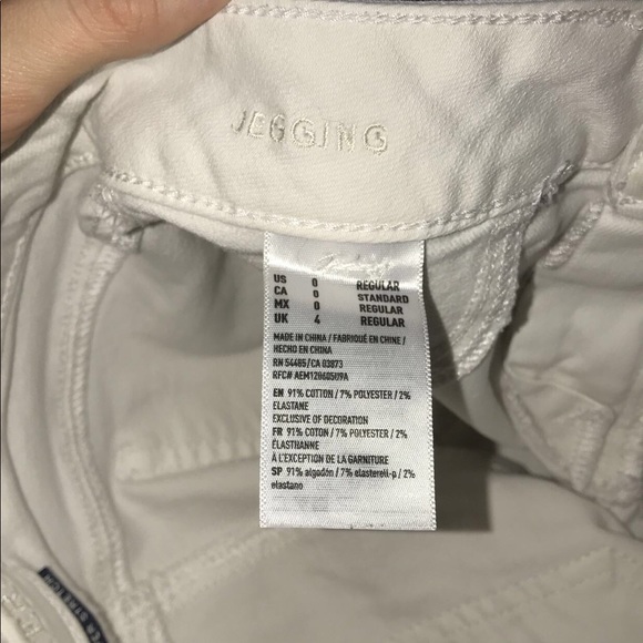 White skinny jeans size 0 - Picture 3 of 3